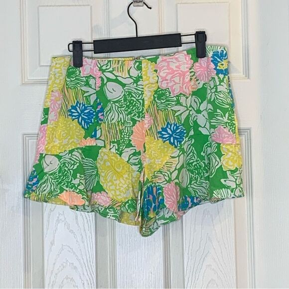 Lilly Pulitzer Womens Folly Flouncy Skort (Multi Hibiscus Stroll) Size 6 - Picture 10 of 11